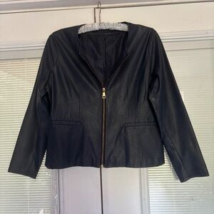 Jacket faux leather